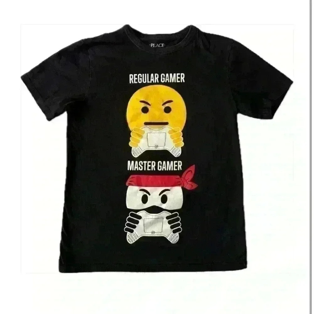 Boys Video Game Ninja Graphic Tee-Black (i7)